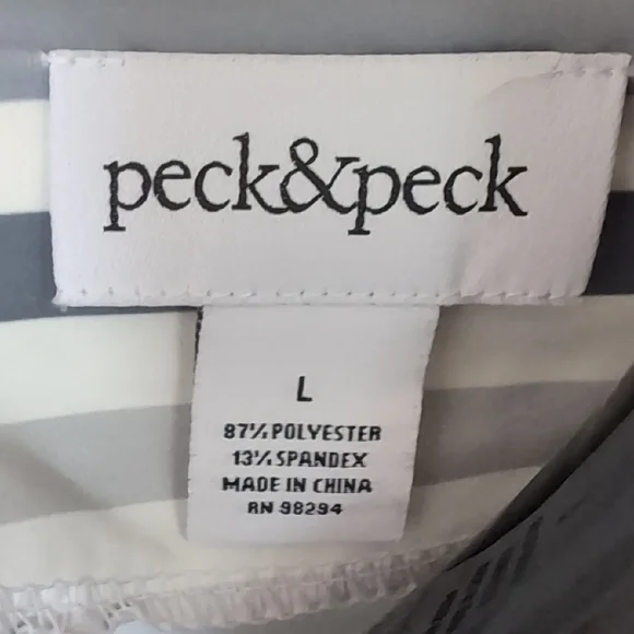 Peck & Peck White and Gray Long Sleeve Tee an Grey WHBM pants - Picture 2 of 10